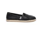 Toms Toms Black Full Grain Leather Women's Classic Shoes - Size 6