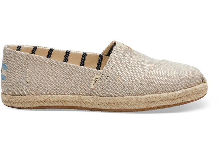 Toms Pearlized Metallic Canvas Women's Espadrilles