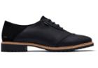 Toms Black Leather And Suede Women's Ainsley Dress Casuals