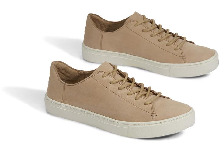 Toms Toms Sandstorm Leather Women's Lenox Sneakers Shoes - Size 9