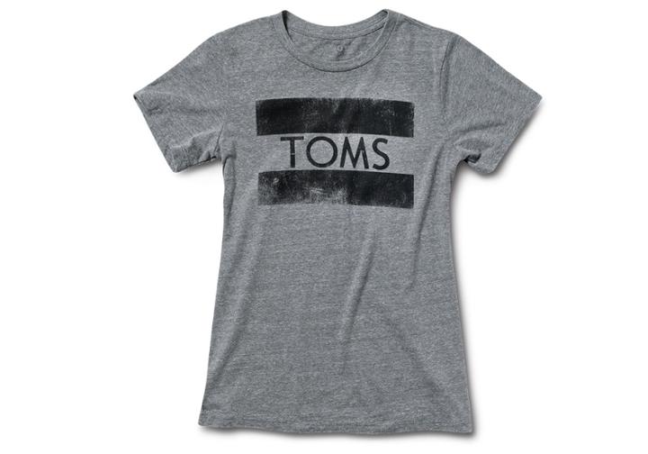 Toms Heather Grey Stamp Tee