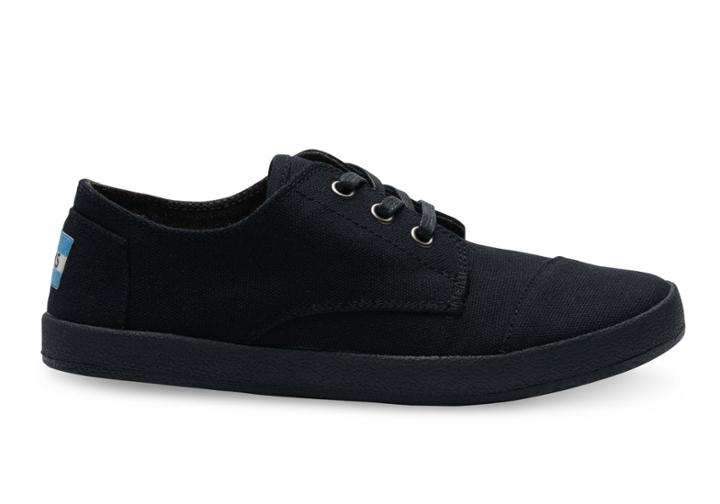 Toms Black To The Floor Canvas Women's Paseos