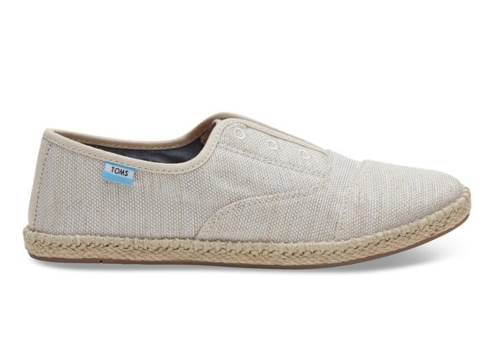 Toms Toms Natural Yarn Dye Women's Palmera Espadrilles Shoes - Size 11