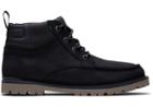 Toms Waterproof Black Waxy Suede Men's Hawthorne Boots