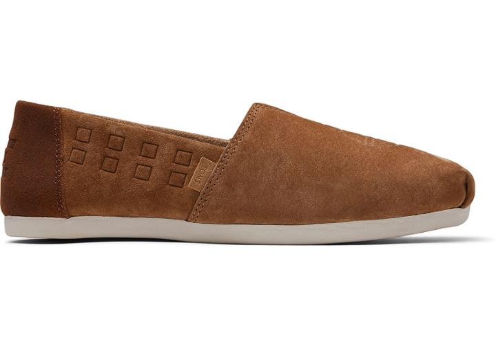 Toms Brown Pig Nubuck Chewbacca Emboss Women's Classics