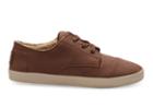 Toms Chestnut Synthetic Leather Shearling Women's Paseos