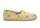 Toms Toms Yellow Lemons Women's Espadrilles Shoes - Size 9