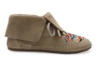 Toms Oxford Tan Suede Tribal Embroidery Women's Zahara Booties