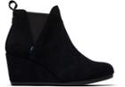 Toms Black Suede Women's Kelsey Booties