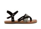 Toms Black White Woven Women's Lexie Sandals