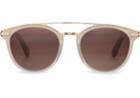 Toms Toms Harlan Matte Champagne Sunglasses With Brown Gradient Lens