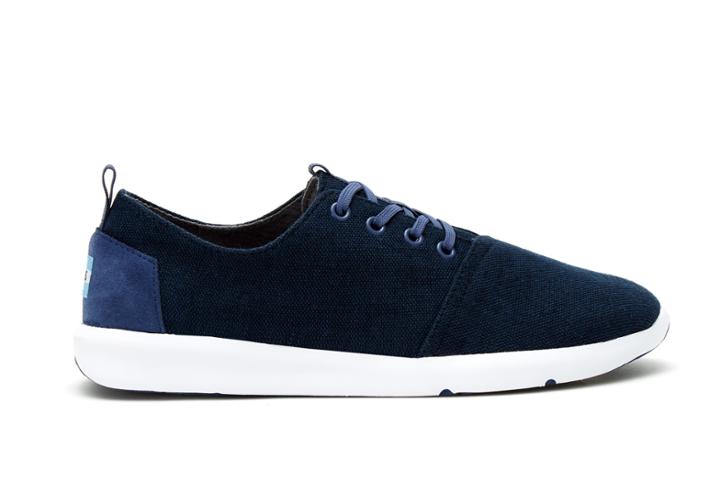 Toms Navy Burlap Mens Del Rey Sneaker