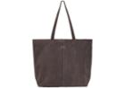 Toms Toms Charcoal Suede Embroidered Cosmopolitan Tote Bag