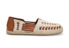 Toms Toms Desert Taupe Slubby Linen Women's Huarache Espadrilles Shoes - Size 8.5