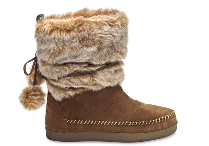 Toms Toms Rawhide Suede Faux Hair Women's Nepal Boots - Size 6