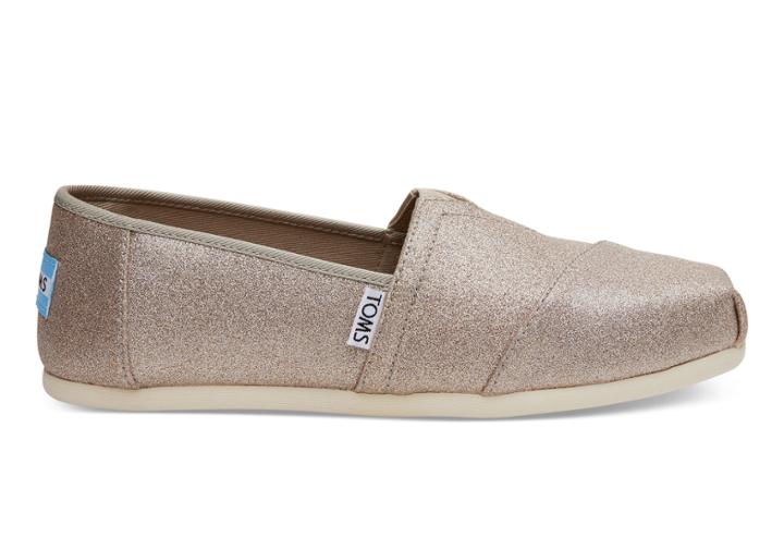 Toms Rose Gold Glimmer Women's Classics