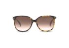 Toms Toms Sandela 201 Blonde Tortoise Gunmetal Sunglasses With Brown Gradient Lens