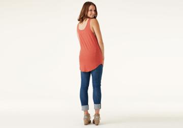 Toms Pumpkin And Black Pocket Tank