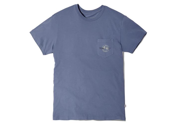 Toms Venice Infinity Blue Short Sleeve Crew Pocket Tee