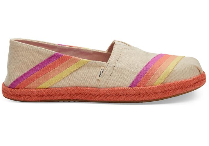 Toms Multi-color Sunset Canvas Women's Espadrilles
