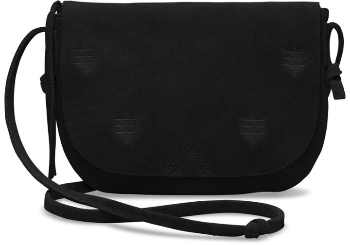 Toms Toms Black Suede Venice Crossbody Bag