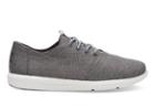 Toms Toms Steel Grey Poly Canvas Men's Del Rey Sneakers Shoes - Size 7