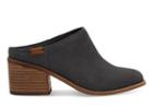 Toms Toms Forged Iron Grey Suede Women's Leila Mules Shoes - Size 6