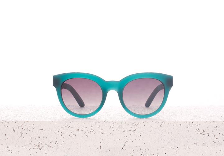 Toms Traveler By Toms Florentin Matte Seaglass Sunglasses With Grey Gradient Lens