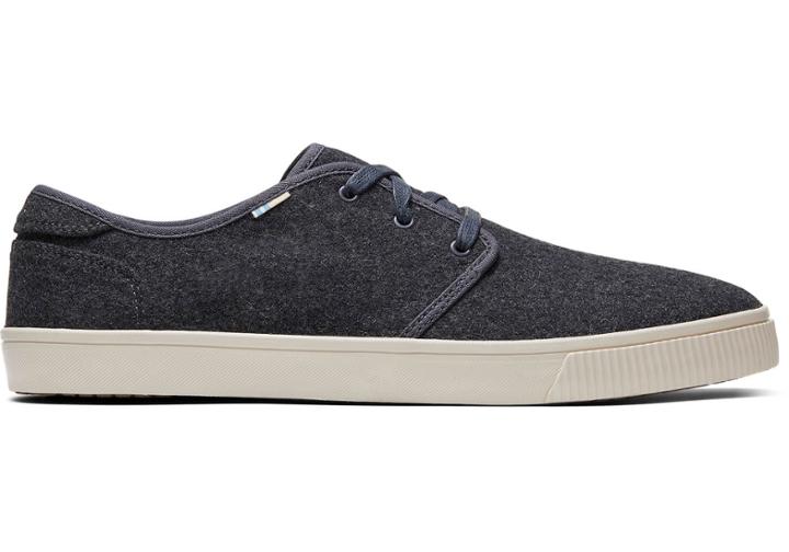 Toms Forged Iron Grey Felt Men's Carlo Sneakers Topanga Collection