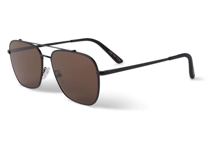 Toms Toms Irwin 201 Matte Black Sunglasses With Brown Gradient Lens