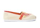 Toms Natural Canvas Beaded Embroidery Women's Classics