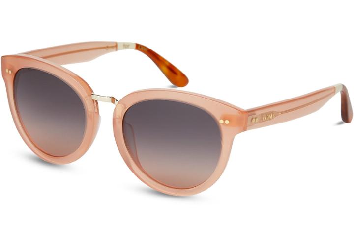 Toms Toms Yvette Blush Sunglasses With Olive Gradient Lens