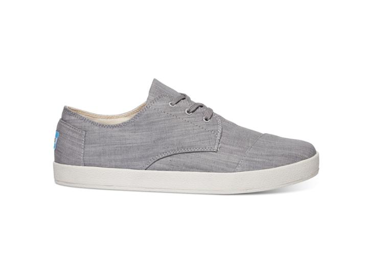 Toms Toms Grey Denim Men's Paseo Sneakers Shoes - Size 8