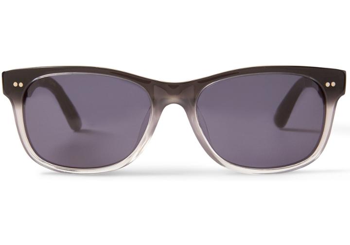 Toms Toms Beachmaster 301 Black Clear Fade Sunglasses With Dark Grey Lens