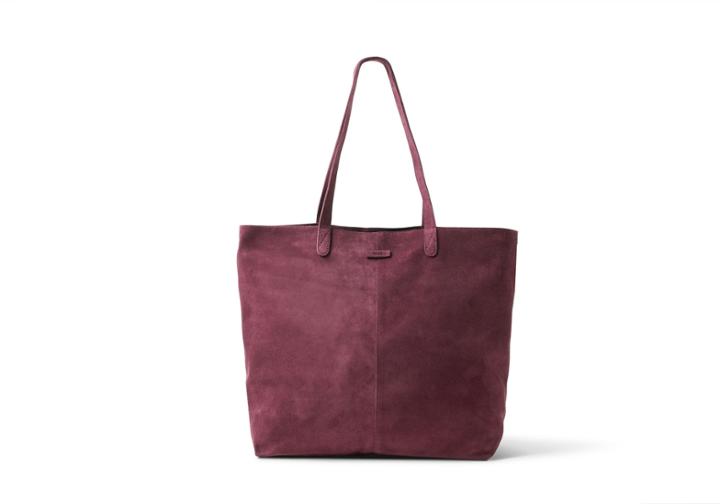 Toms Toms Berry Soft Suede Cosmopolitan Tote Bag