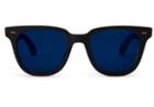 Toms Toms Memphis 201 Matte Black Sunglasses With Indigo Blue Lens