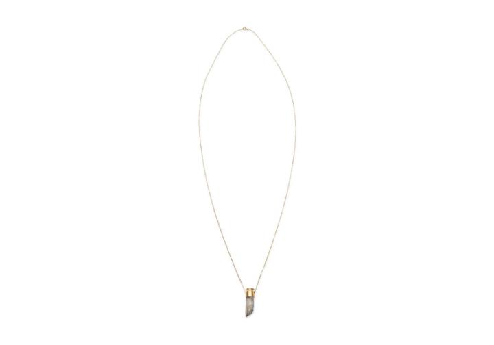 Toms Gray Crystal Pendant Necklace