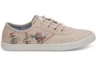 Toms Disney X Toms Taupe Gus & Jaq Women's Carmel Sneakers Topanga Collection