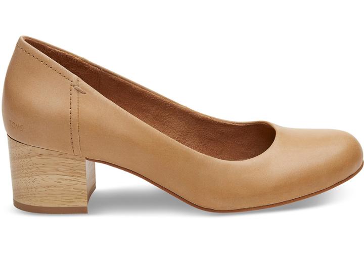 Toms Honey Leather Women's Beverly Pumps