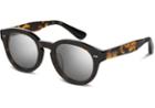 Toms Toms Bellevue Dark Tortoise Sunglasses With Chrome Flash Mirror Lens