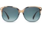 Toms Toms Yvette Cream Tortoise Teal Fade Sunglasses With Turquoise Gradient Lens