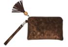 Toms Bronze Metallic Party Pouch Bag