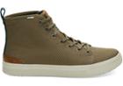 Toms Military Olive Camo Canvas Men's Trvl Lite High Sneakers
