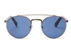 Toms Toms Jarrett Gunmetal Sunglasses With Indigo Blue Lens