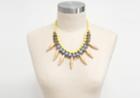 Toms Yellow Adobe Spike Beaded Necklace