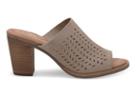 Toms Toms Desert Taupe Suede Perforated Leaf Women's Majorca Mule Sandals - Size 9