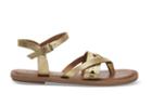 Toms Toms Gold Metallic Suede Women's Lexie Sandals - Size 9
