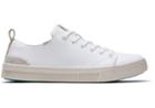 Toms White Leather Women's Trvl Lite Low Sneakers