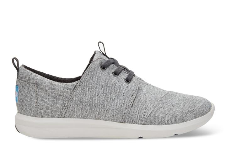 Toms Grey Diamond Melange Women's Del Rey Sneakers