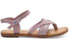 Toms Burnished Lilac Suede With Embroidered Strap Women's Lexie Sandals